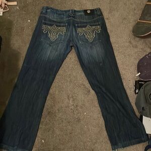 Y2K Pants Straight Fit 34x32